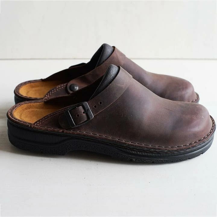 Hugo Orthopedische Leren Clogs