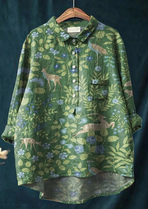 Ulrike Klassieke Bloemenblouse