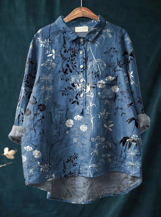 Ulrike Klassieke Bloemenblouse